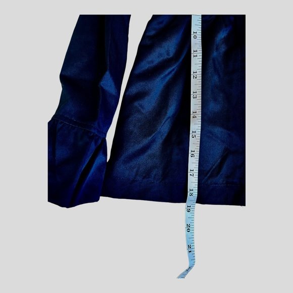 NWT Me Jane Kids Navy Coat with Buttons and Ruffled Sleeves and Neck//Size 6 - Picture 6 of 7